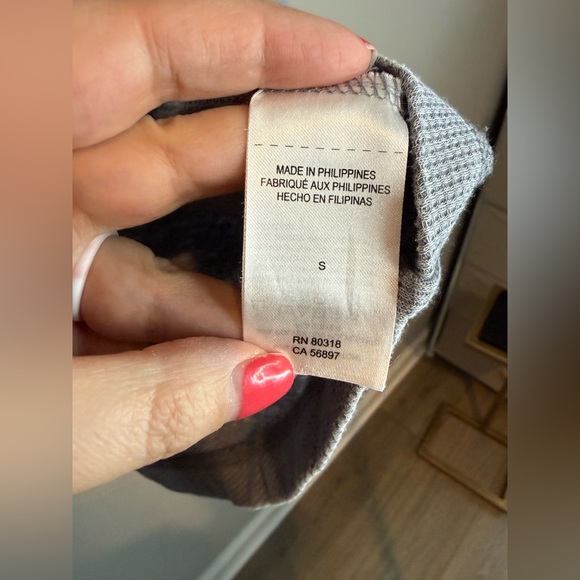 Lucky Brand Gray Cowl Neck Waffle Knit Sweater - Picture 4 of 9